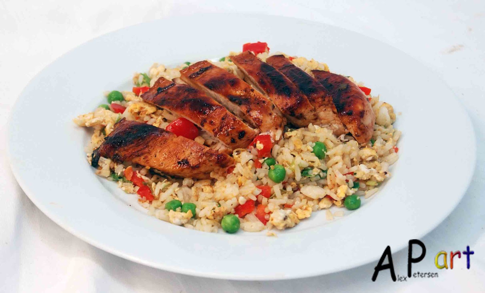 Alex the Contemporary Culinarian Honey Glazed Chicken Breast on Egg