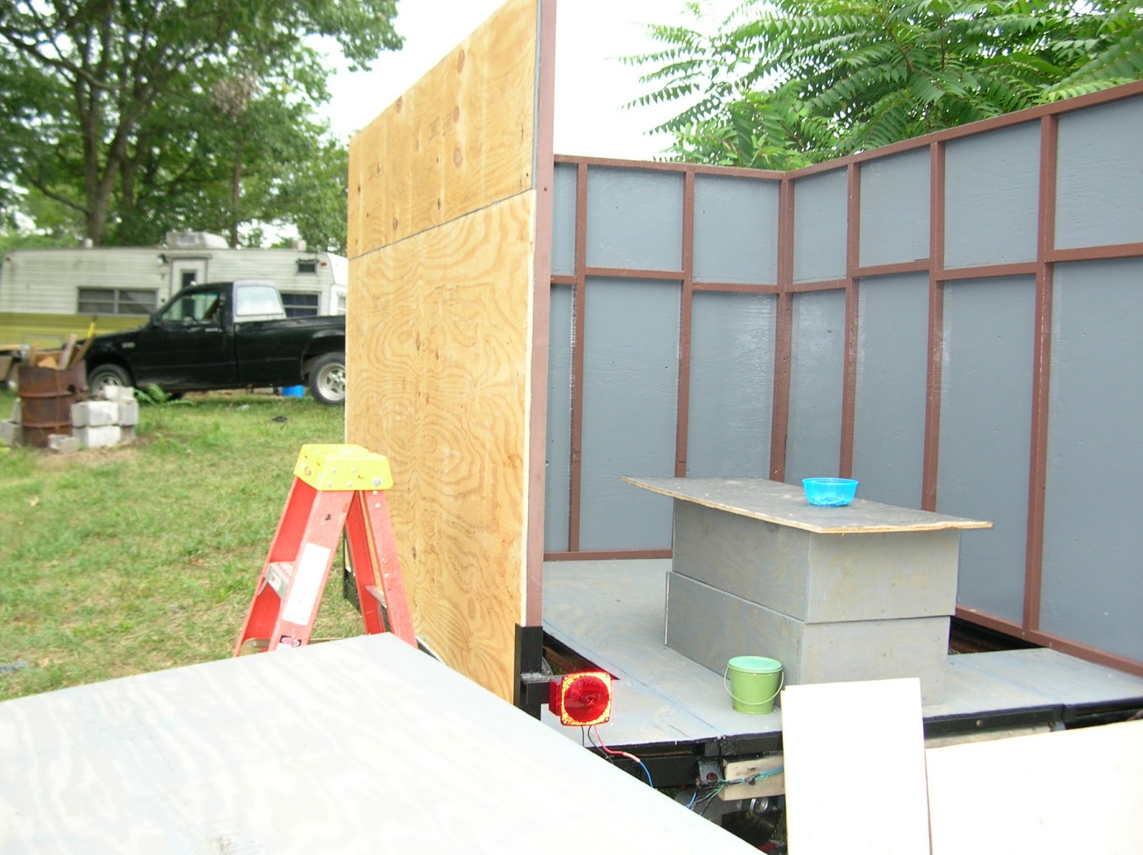 Build Your Own Enclosed Trailer Using A PopUp Camper Frame Putting
