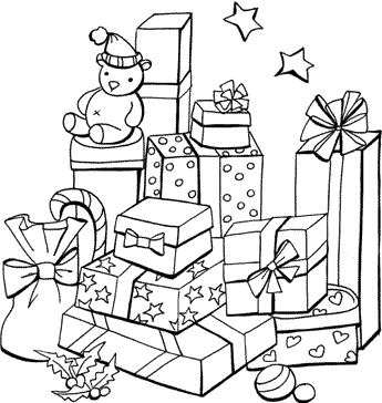 Coloring Pages Christmas Presents