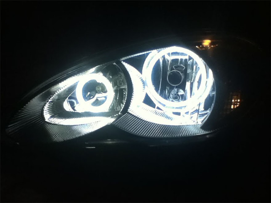 PT Cruiser Angel Eyes COB LED Halo Driver Side Headlight