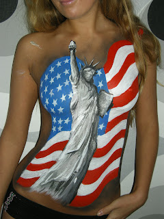 Artistic Female Body Painting