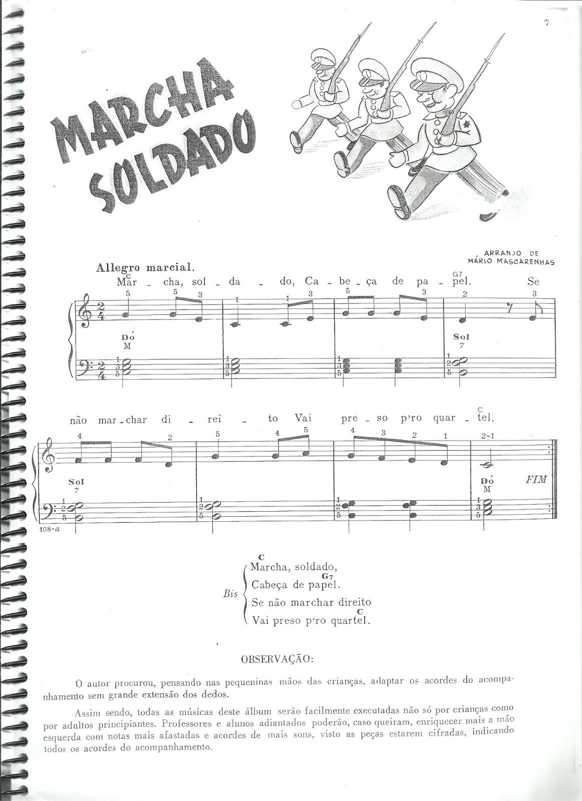 Marcha soldado Aulas de música para crianças, Música para crianças