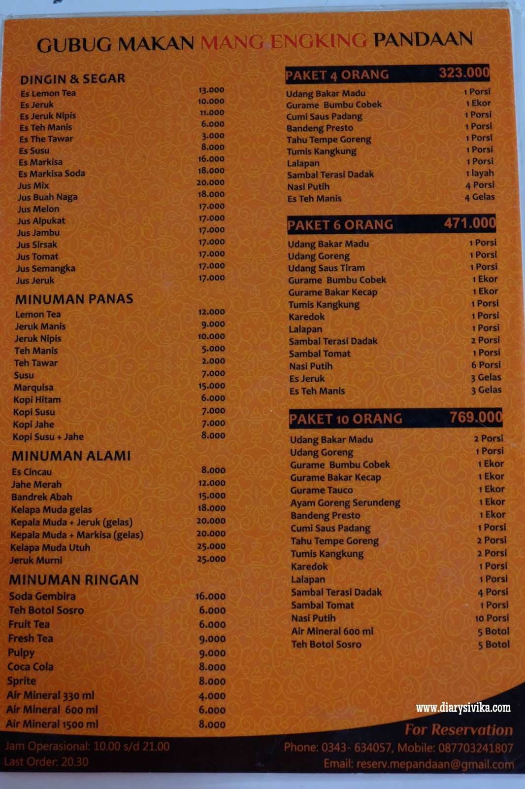 Mang Engking Cabang Pandaan - DiarySivika - Food, Travel ...