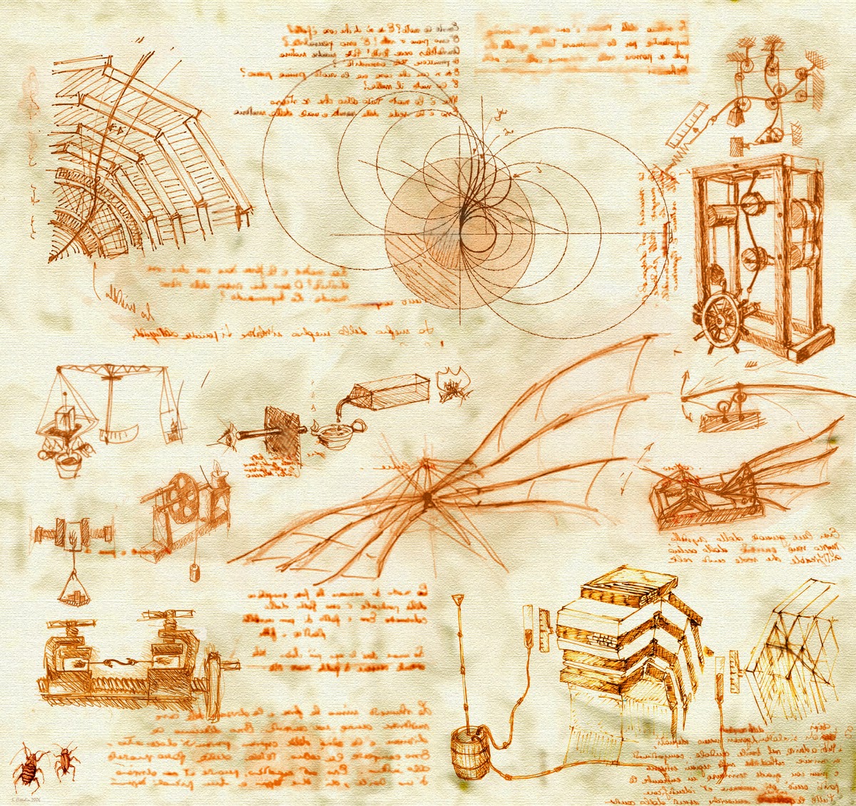 Joyful Art Drawings of Leonardo da Vinci