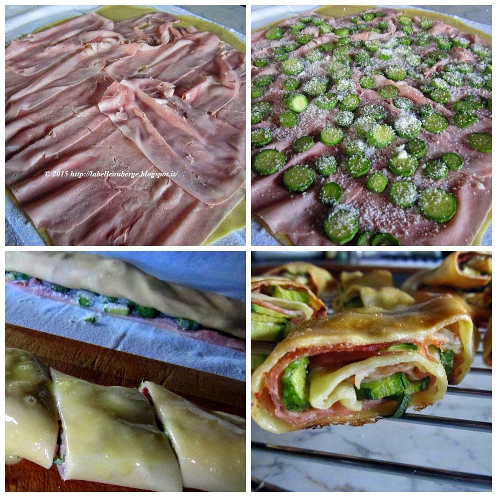 La Belle Auberge Tranci di strudel al prosciutto cotto e zucchine