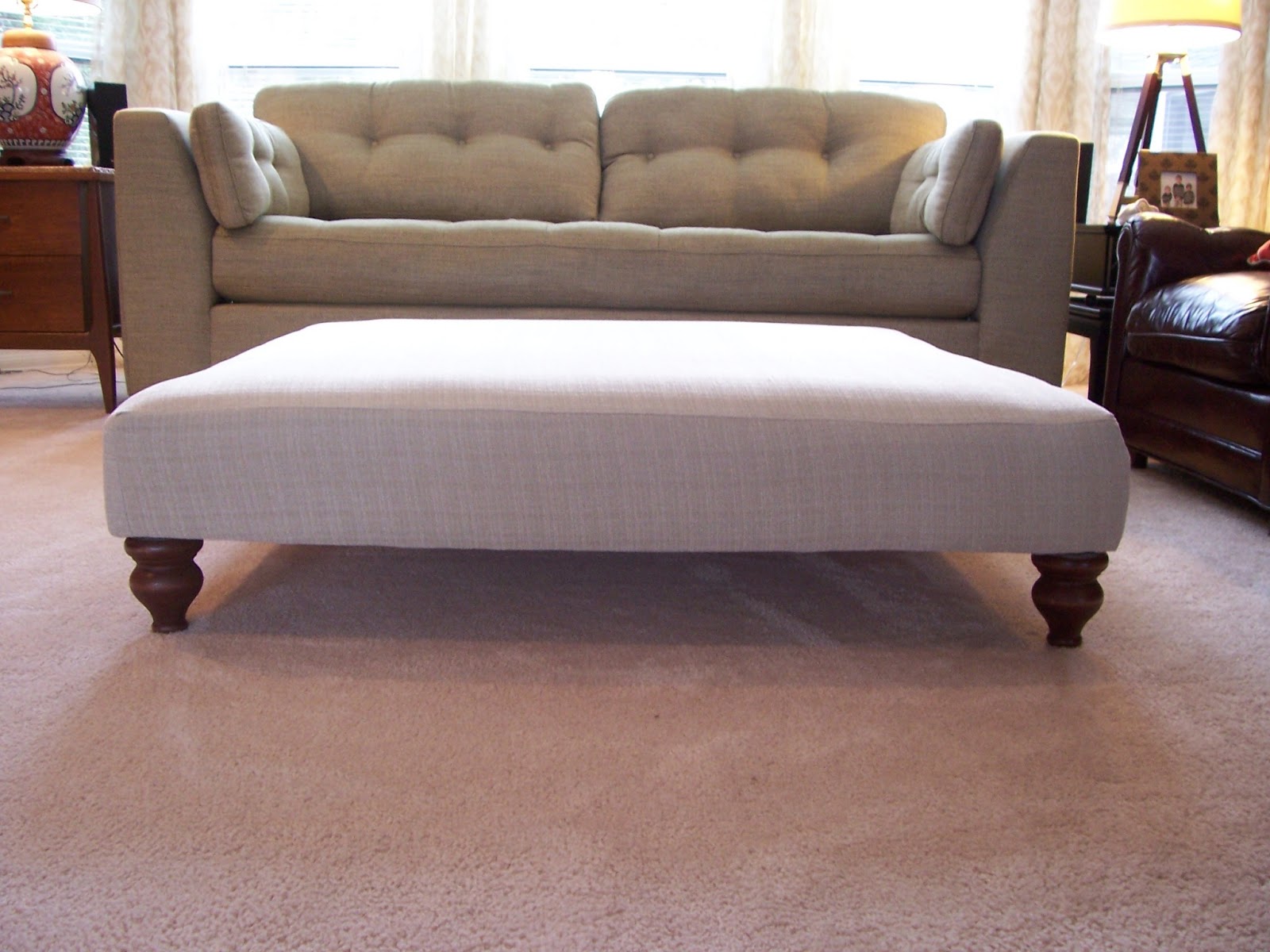 the Cre8tive Outlet giant ottoman for the family room