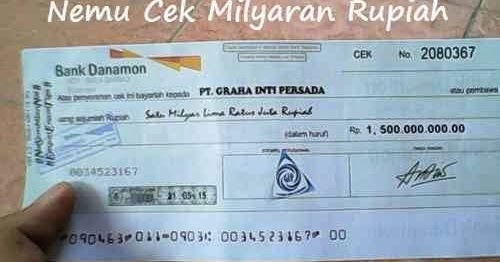 Nemu Cek Rp 1,5 Milyar Di Jalan Blaz News Breaking