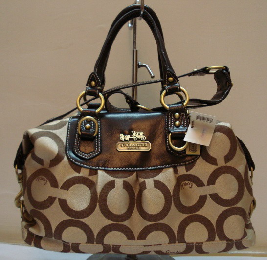 Brown coach handbags
