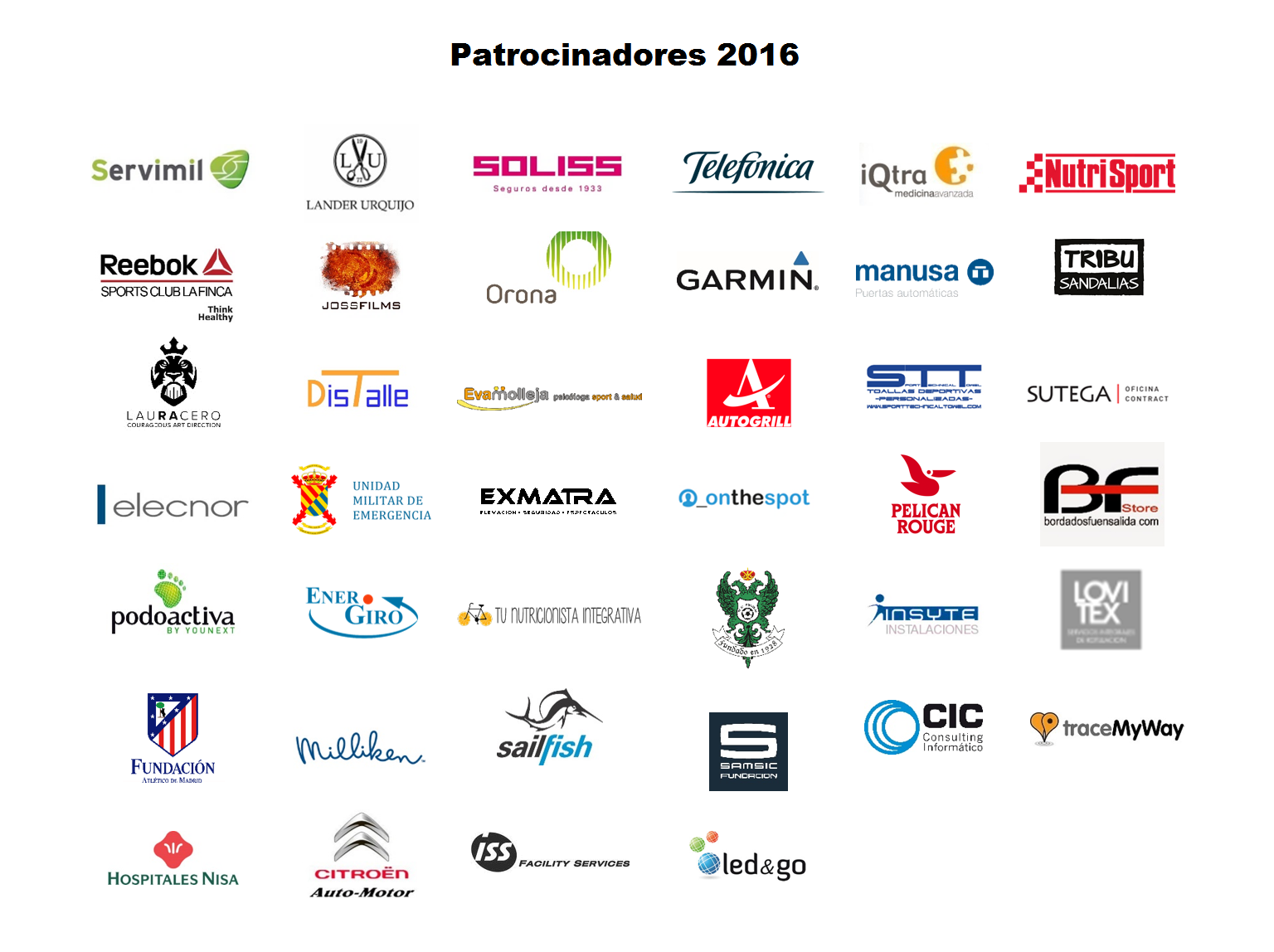 Patrocinadores 2016