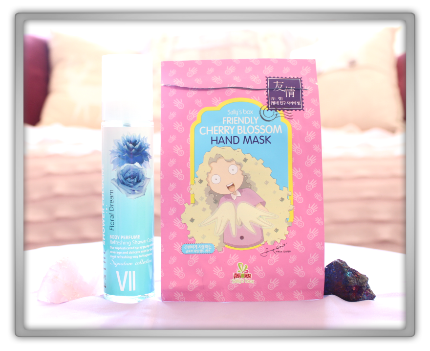 겟잇뷰티박스 by 미미박스 memebox beautybox Scentbox #4 Floral unboxing review preview box sally's box friendly cherry blossom hand mask esthe shower cologne 겟잇뷰티박스 by 미미박스 memebox beautybox Scentbox #4 Floral unboxing review preview box sally's box friendly cherry blossom hand mask esthe shower cologne