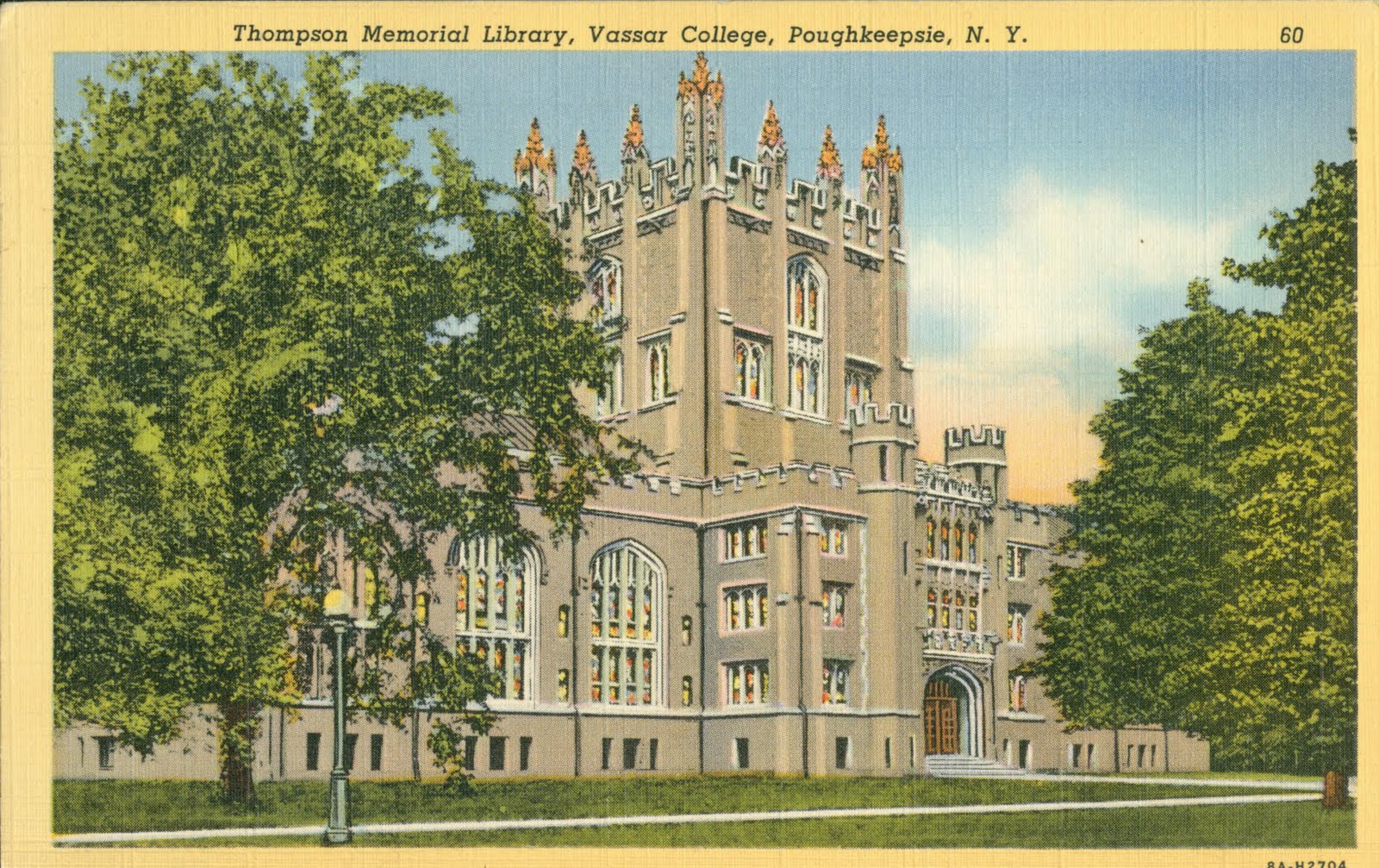 Library Postcards 1944 Thompson Memorial Library, Vassar College