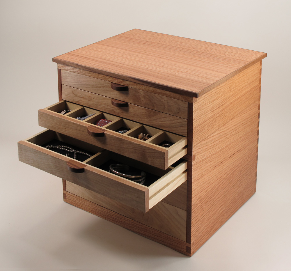 JM Craftworks Jewelry with 6 Drawers