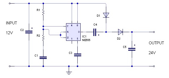 Rangkaian Sederhana Converter 12 Volt Dc Ke 24 Volt Dc Dengan Gambar Rangkaian Sederhana Converter 12 Volt Dc Ke 24 Volt Dc Dengan Gambar