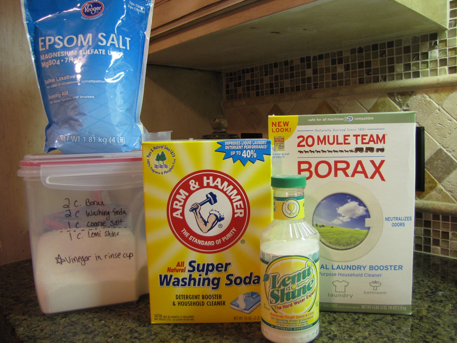 PREPARE TODAY Homemade Dishwasher Detergent