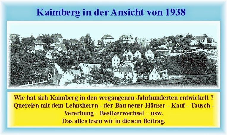 Hausbesitzer in Kaimberg von Einst