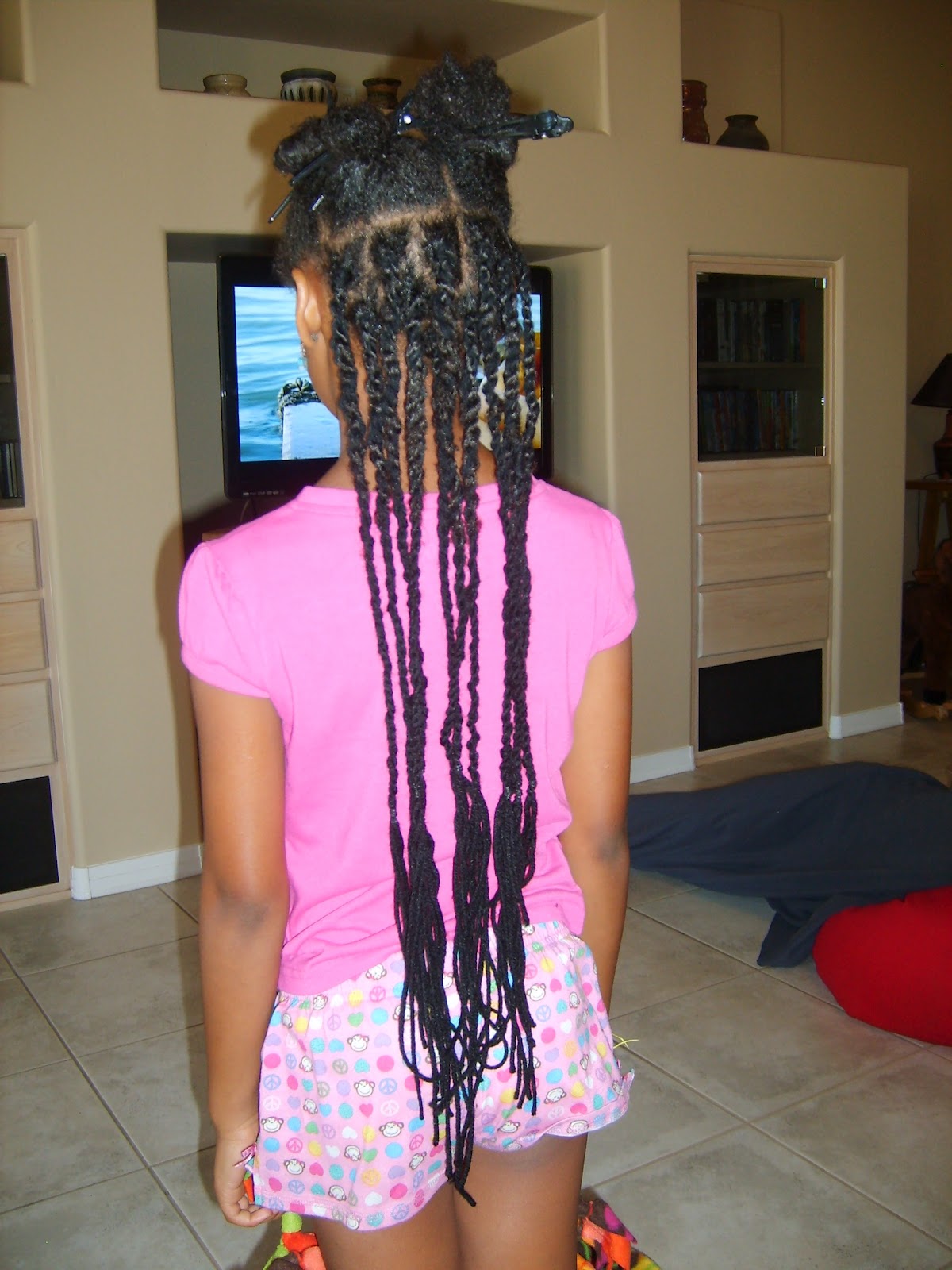 Africa in Our Hearts Our Try at Yarn Hair Extensions