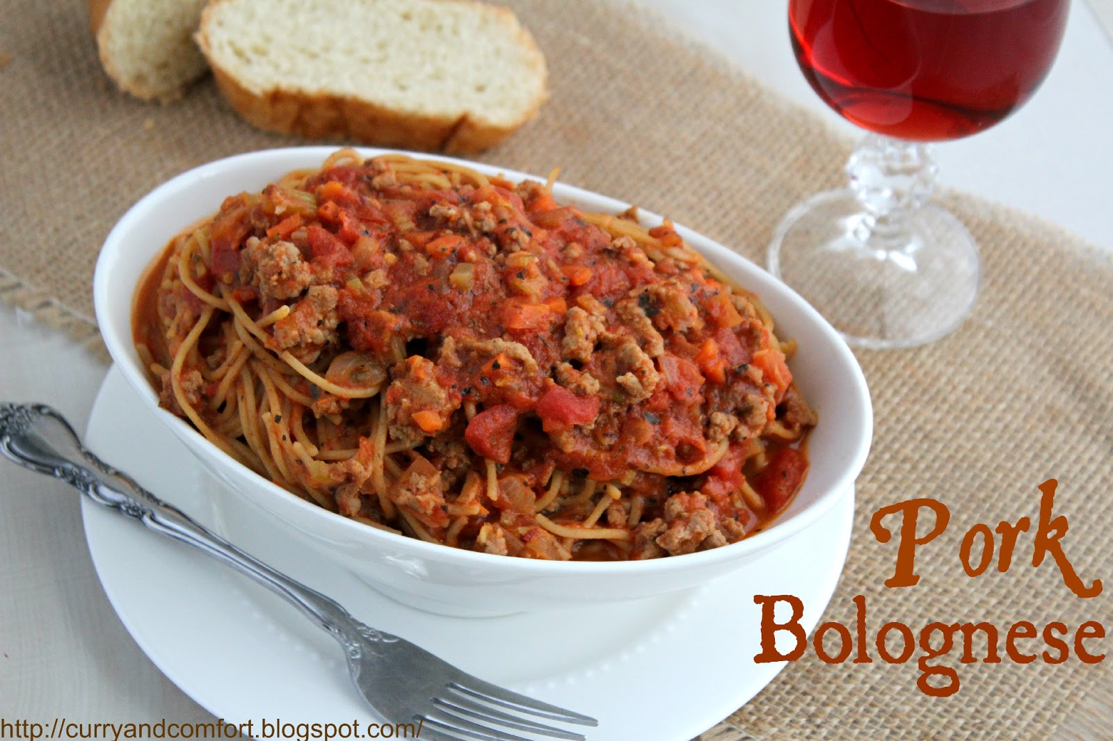 Kitchen Simmer Pork Bolognese Spaghetti