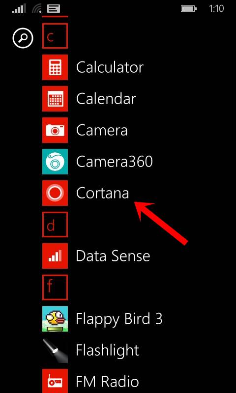 Ativar a CORTANA no Nokia Lumia 630