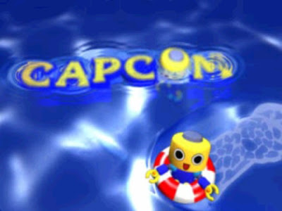 The Capcom splash screen for Tron Bonne
