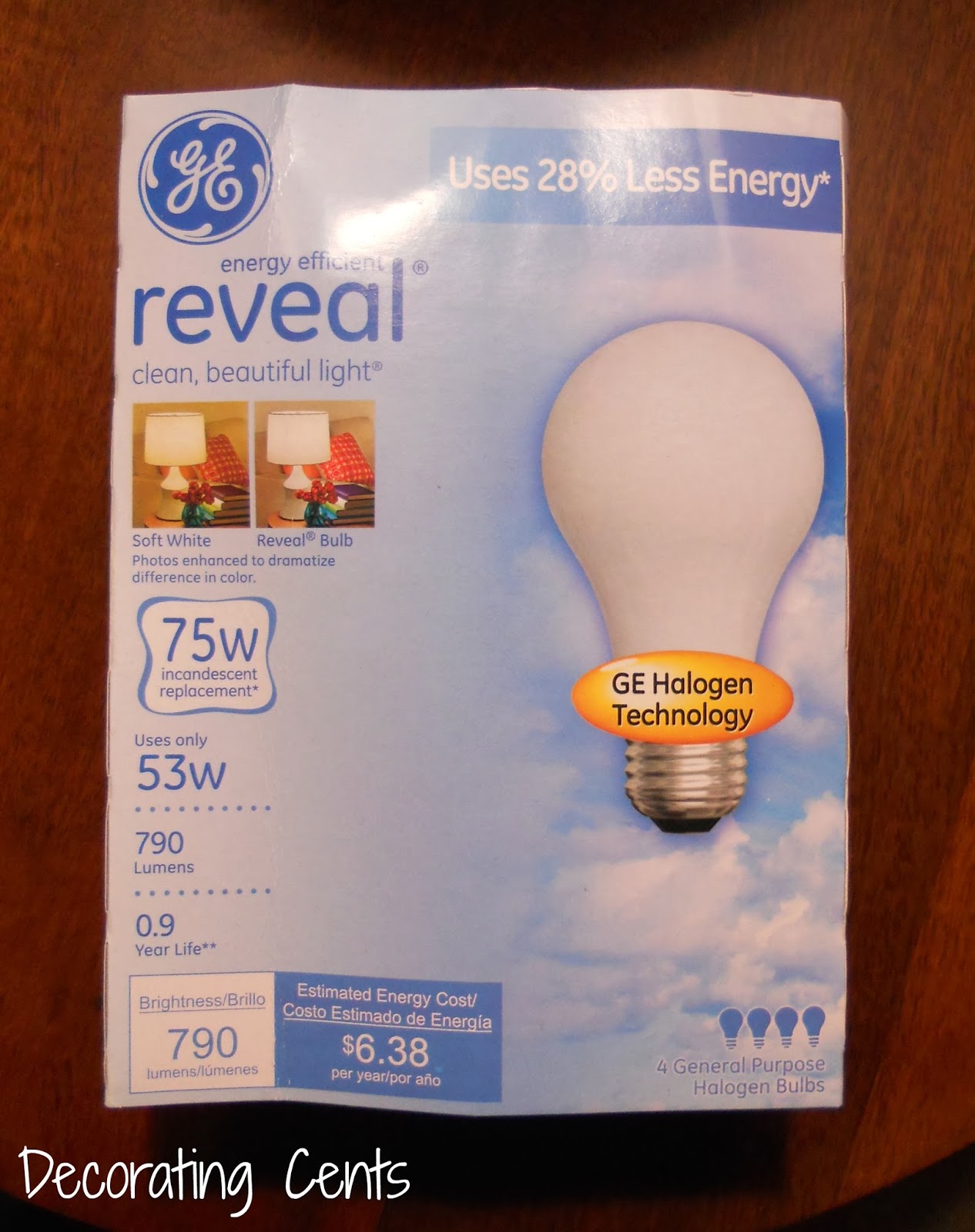GE Reveal Light Bulbs