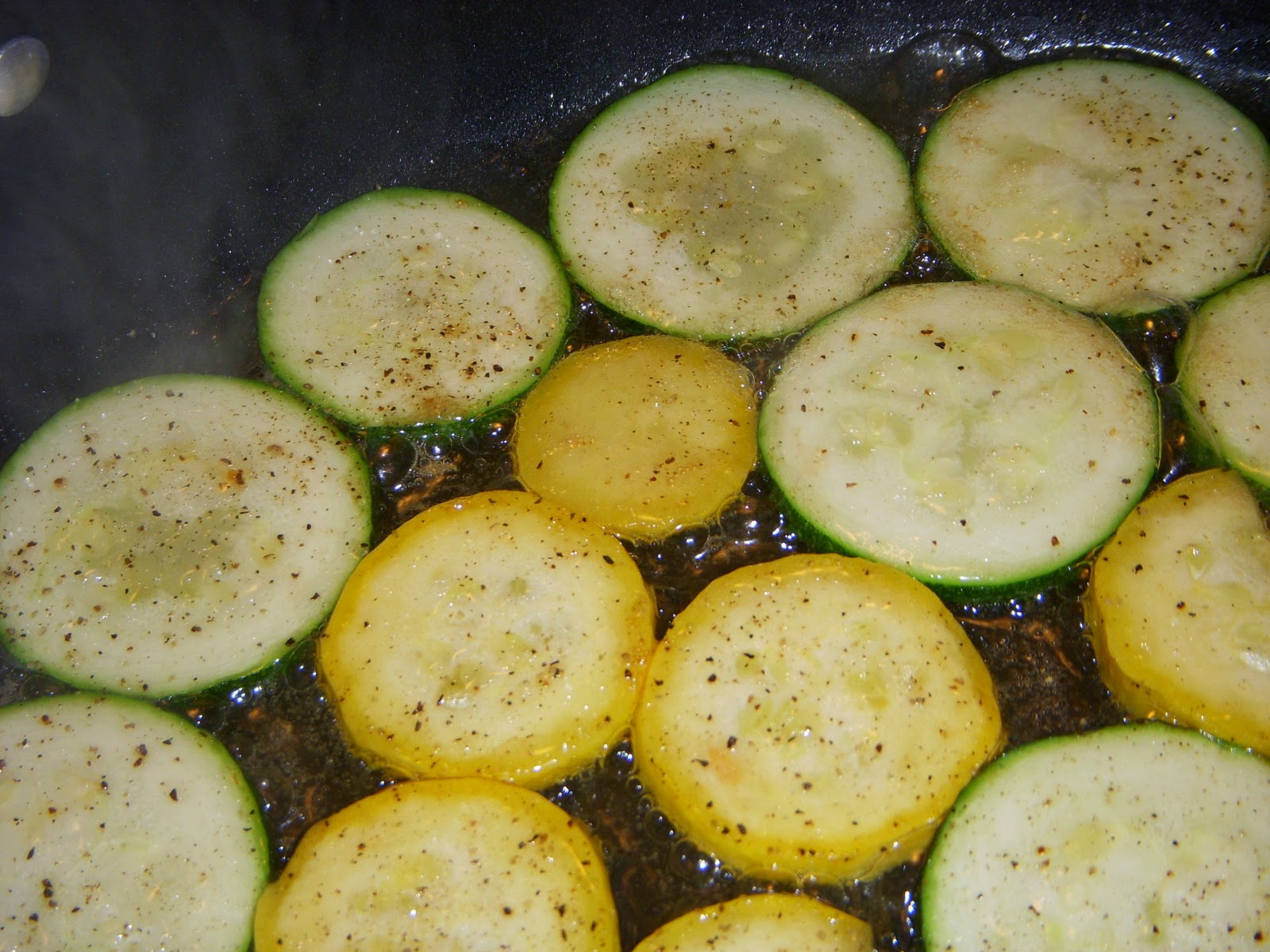 What's Sara Cookin'? pan fried zucchini and squash.
