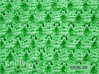 3D bubbles  | Reversible knitting stitch