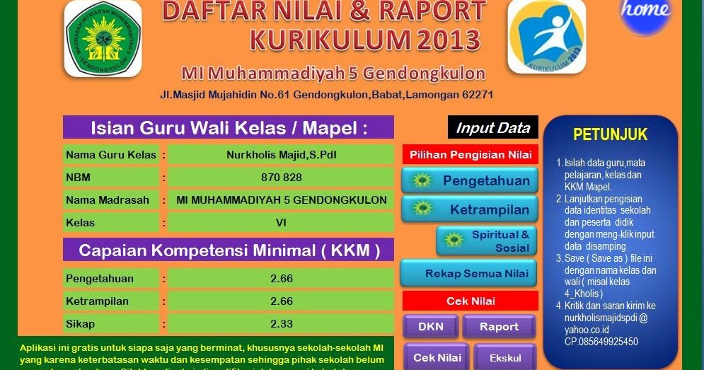 BERBAGI ILMU PENILAIAN KURIKULUM 2013