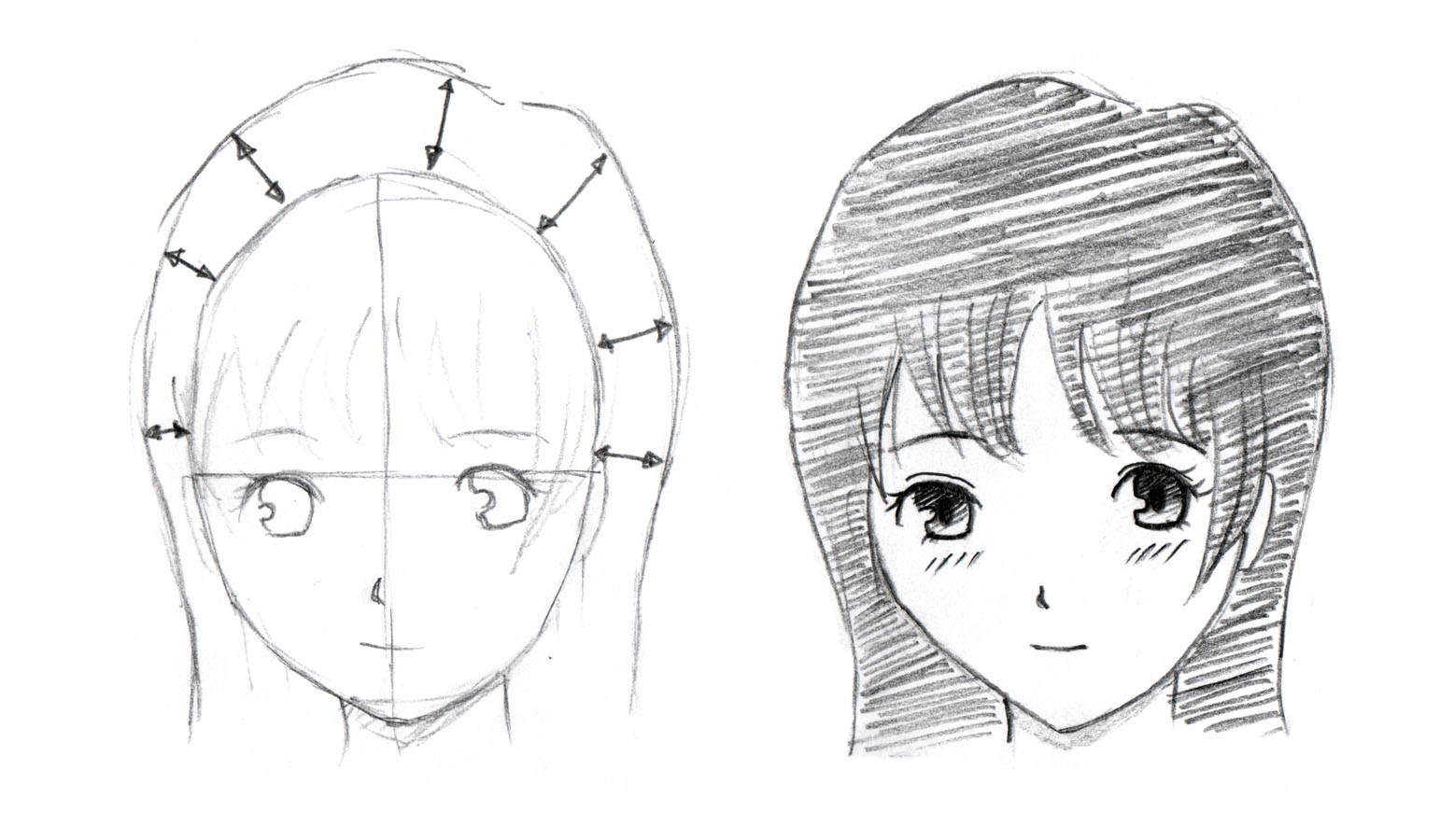 Drawing people (part 1) - Imgur  How to draw hair, Drawing people, Manga  hair