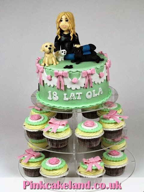 18th Birthady Cake and Cupcakes - London
