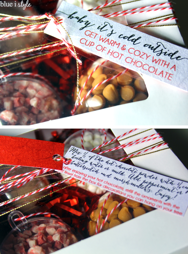 gifts with style Hot Chocolate Ornaments, Free Printable Gift Tags + a BIG Giveaway! | Blue i