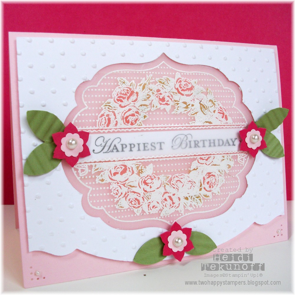 Two Happy Stampers Apothecary Vellum Birthday card