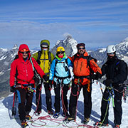 Alpes 2014, Alpes Peninos, Breithorn, Breithorn Mittelgipfel, Roccia Nera