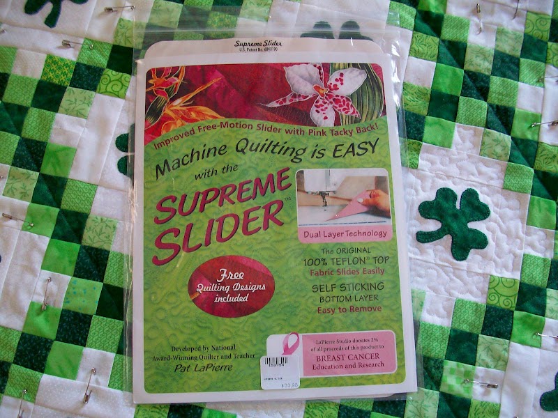 Quilt Talk Supreme Slider Think It'll Help?