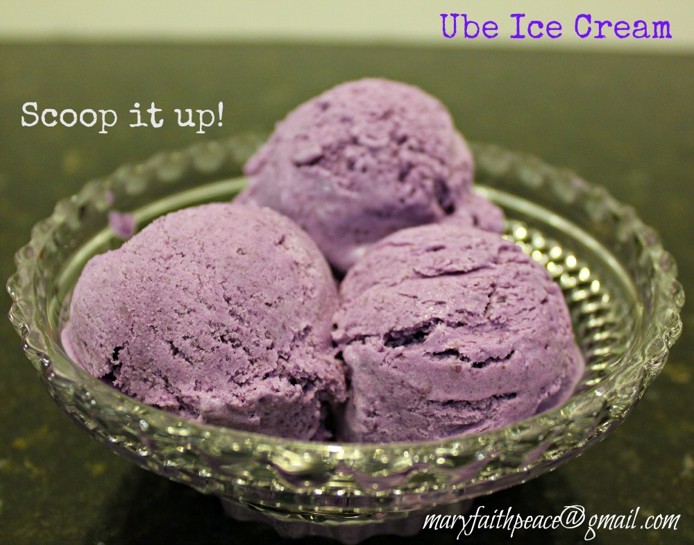 Tried & Tested Experiments in the Kitchen No Machine Ube Ice Cream