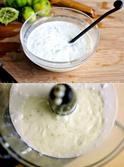 Cách làm kem sữa chua chanh dừa que cực mát3