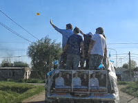 LUJAN: LA CAMPORA PARTICIPO DE LA CARAVANA DEL FPV