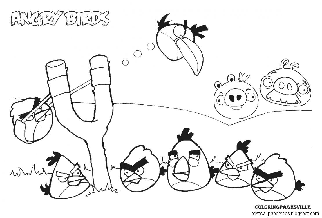 Angry Birds Coloring Sheets Free coloring pages for kids Angry Birds Coloring Sheets Free coloring pages for kids