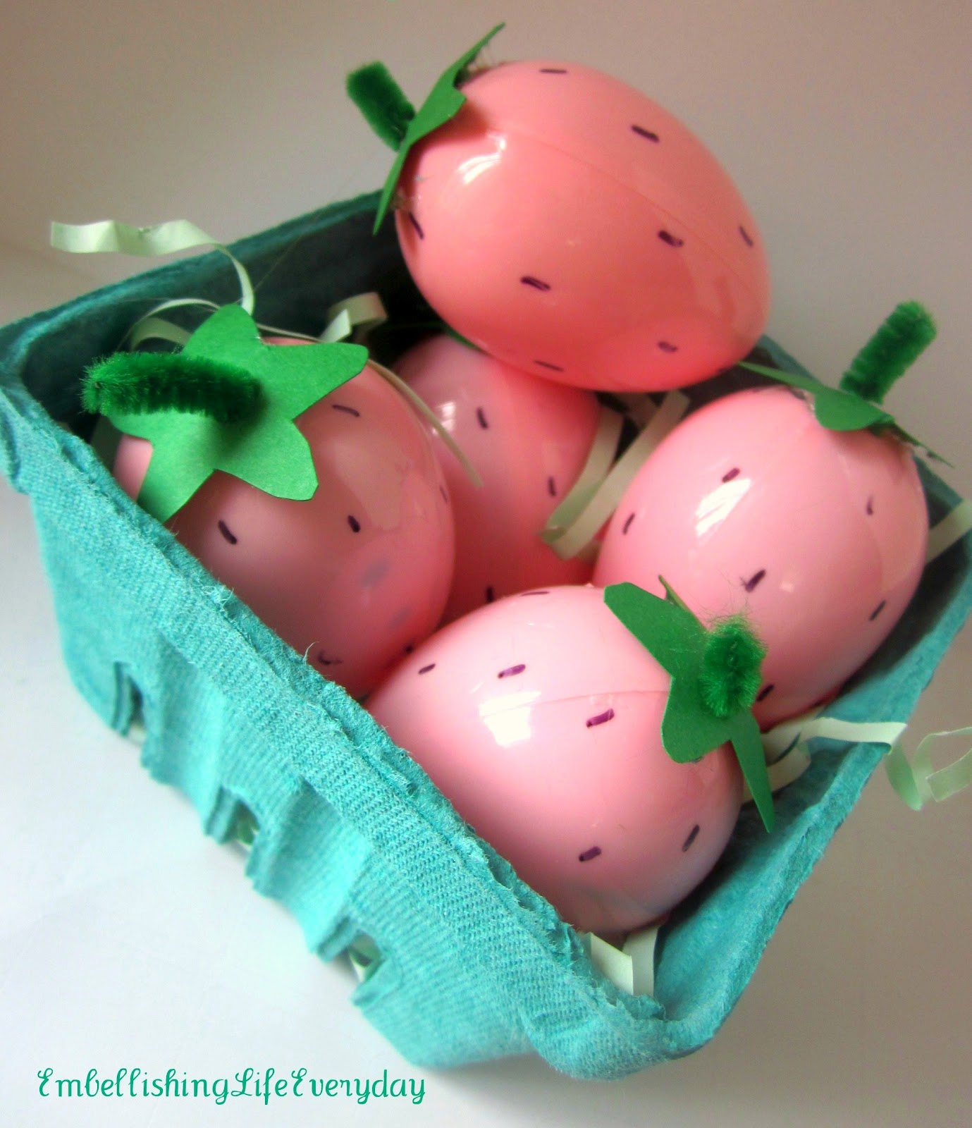 Embellishing Life Strawberry Easter Egg Basket