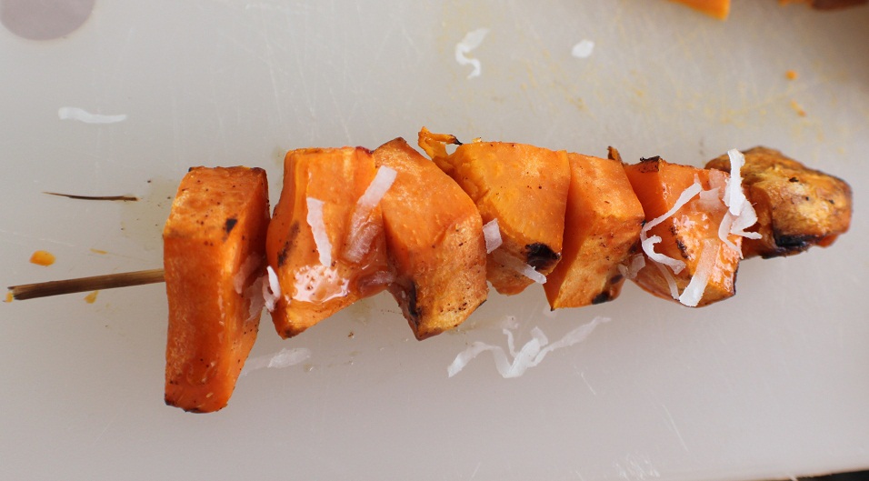 Grilled Glazed Sweet Potato Kabobs Plus Video What's Cookin' Italian