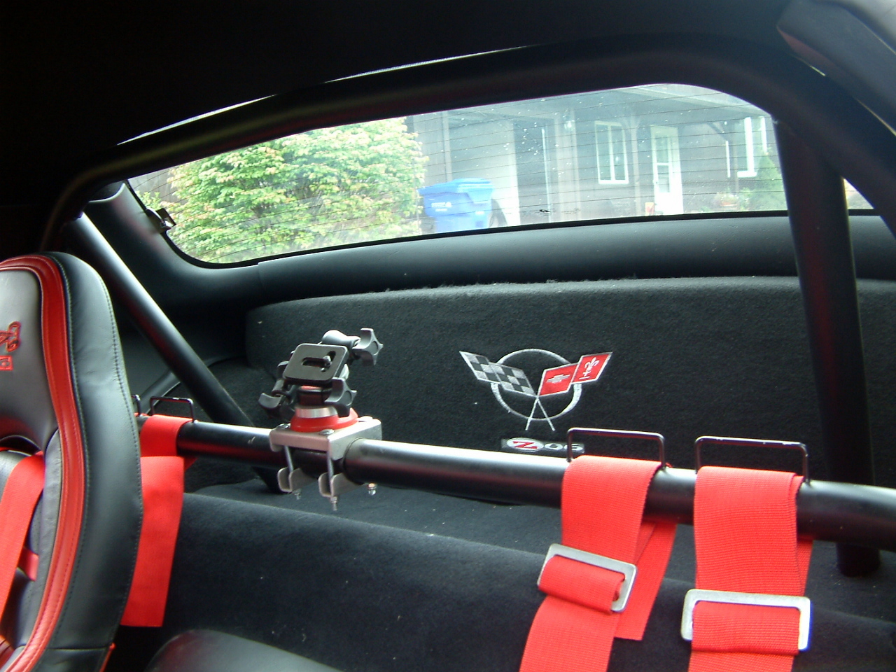 2001 Corvette Z06 Mallett Hammer Roll cage and camera mount