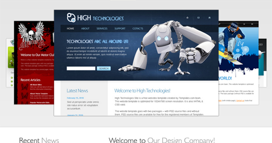 Les meilleurs template HTML 5 CSS 3 gartuits  Télécharger des projets