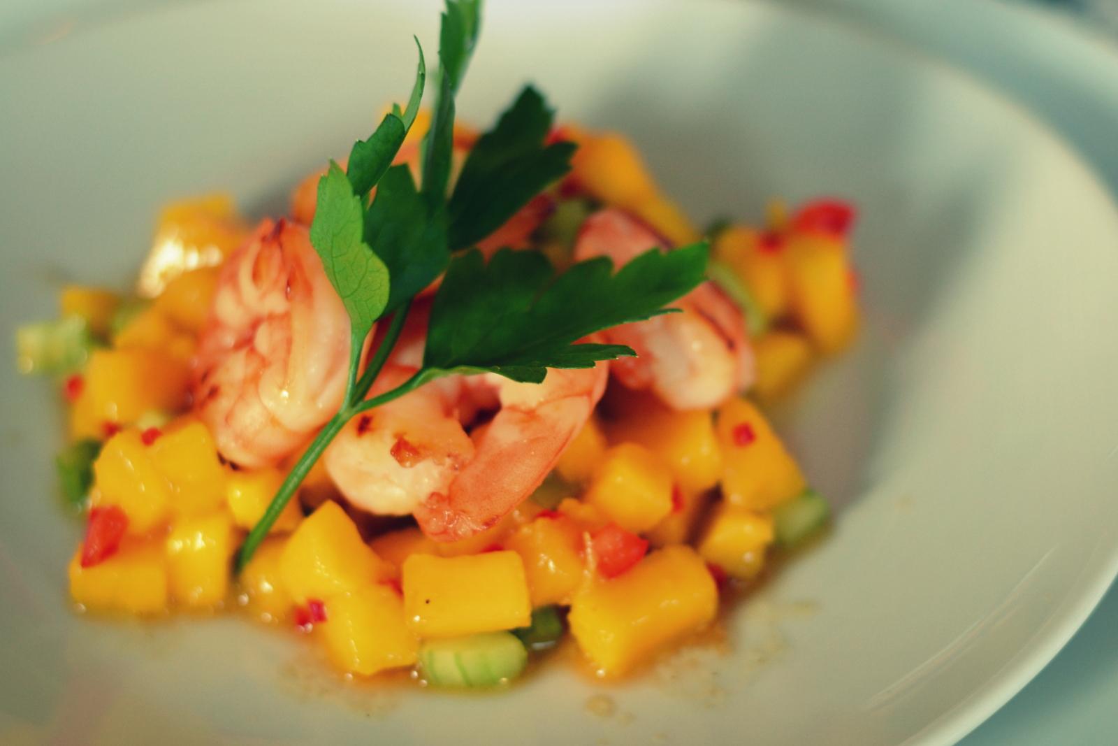 scampi forrett oppskrift