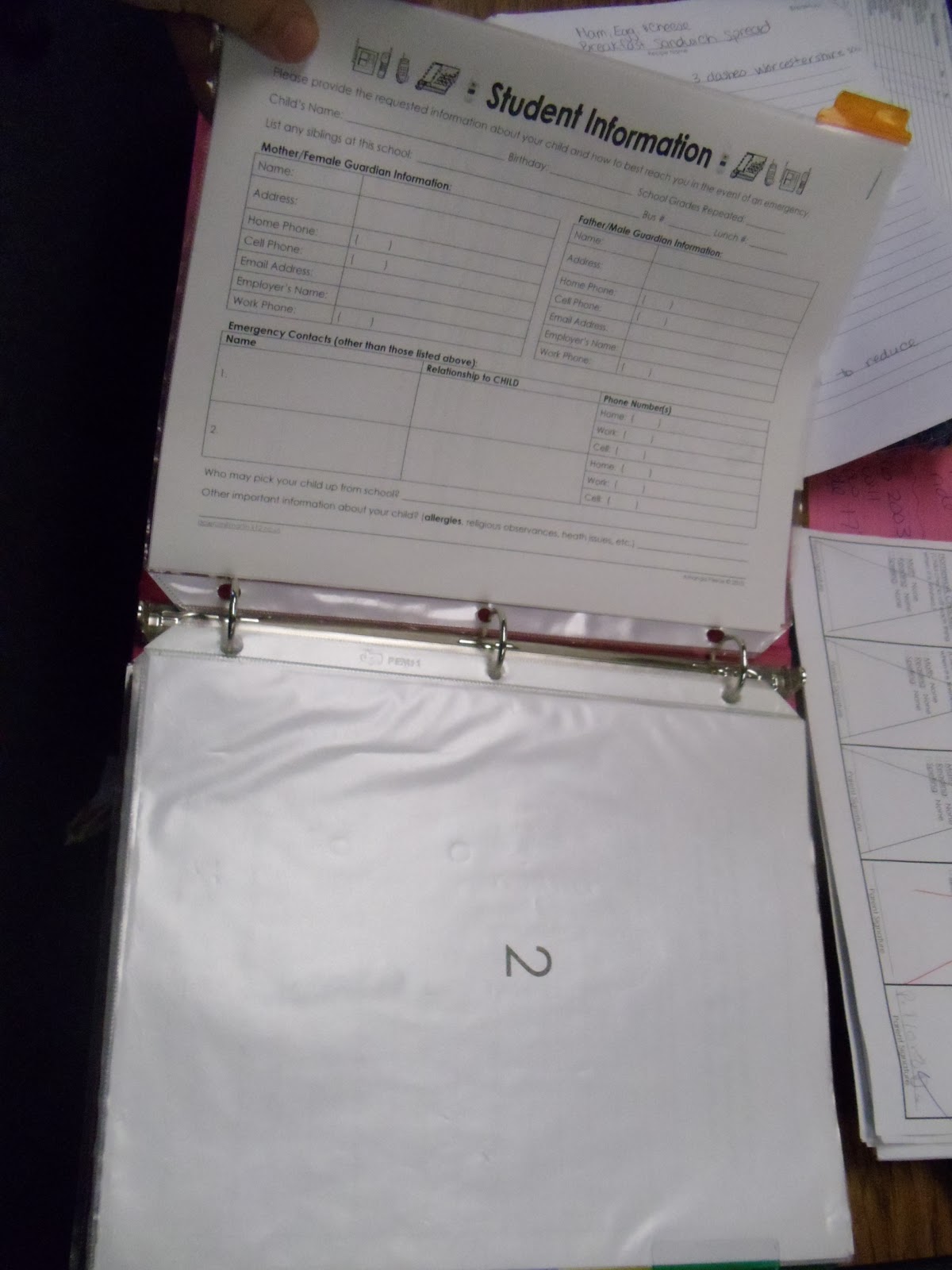 Once Upon a Classroom Parent Communication Binder