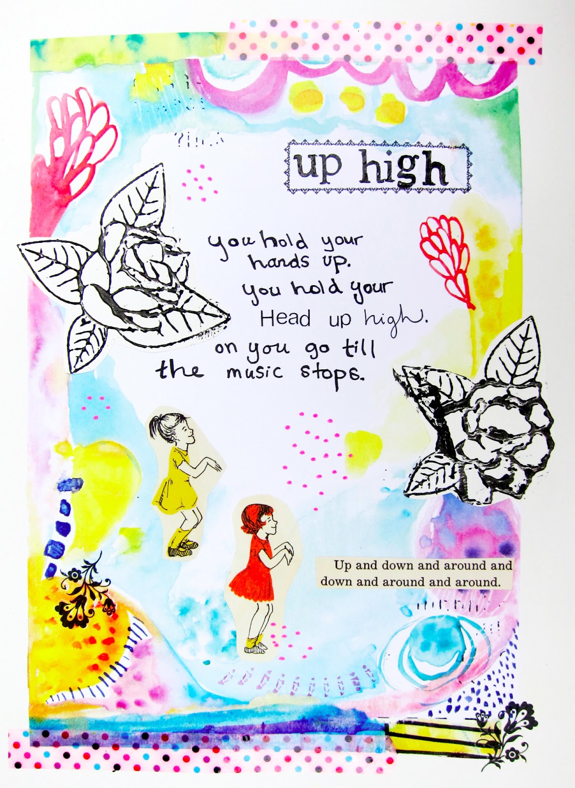 Sticky Journals A Journal Page with Tape & Link Up Marcia Beckett