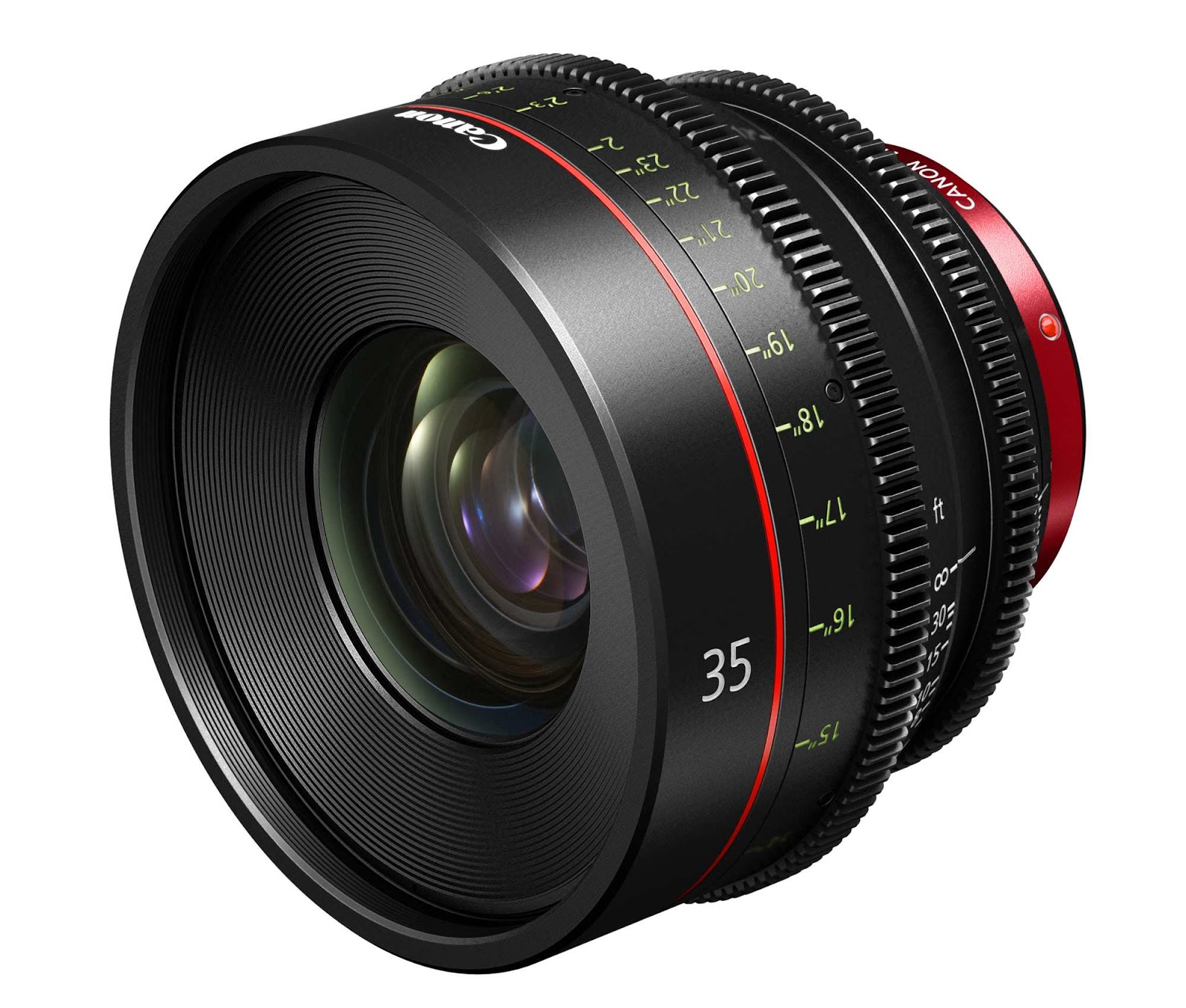 Canon XF Notebook: Canon 35mm cinema prime lens