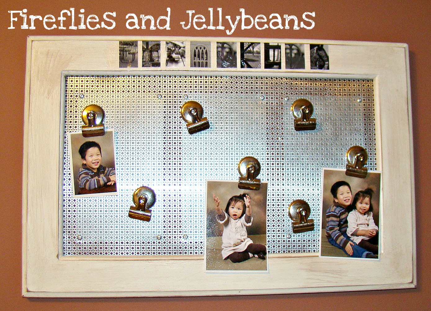 Fireflies and Jellybeans Picture Frame (Tutorial)
