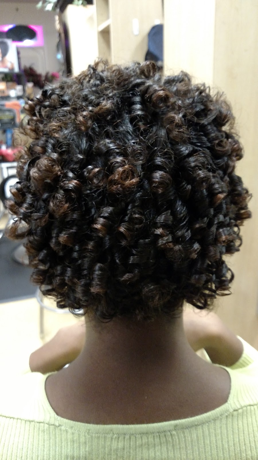 Wet Set Relaxed Hair | phenomenalhaircare white perm rod wet set on relaxed hair Wet Set Relaxed Hair | phenomenalhaircare white perm rod wet set on relaxed hair