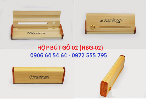 hộp bút khắc chữ mẫu 2