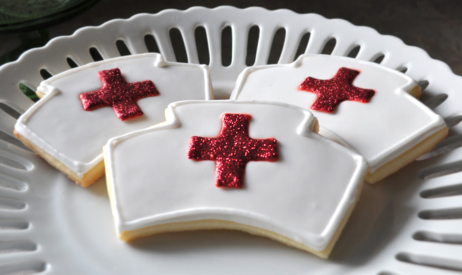 Brant Cookies Nurse Hat Cookies
