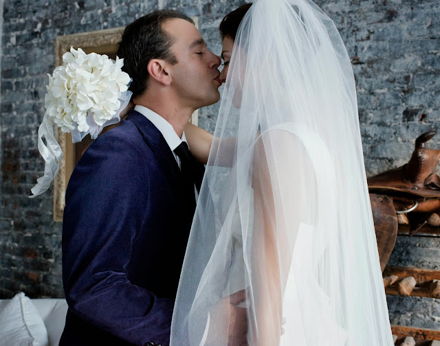 A Model Wedding, first look and a nose kiss.